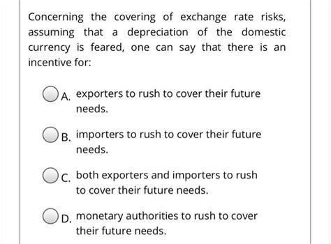 Exchange Rate Risks in